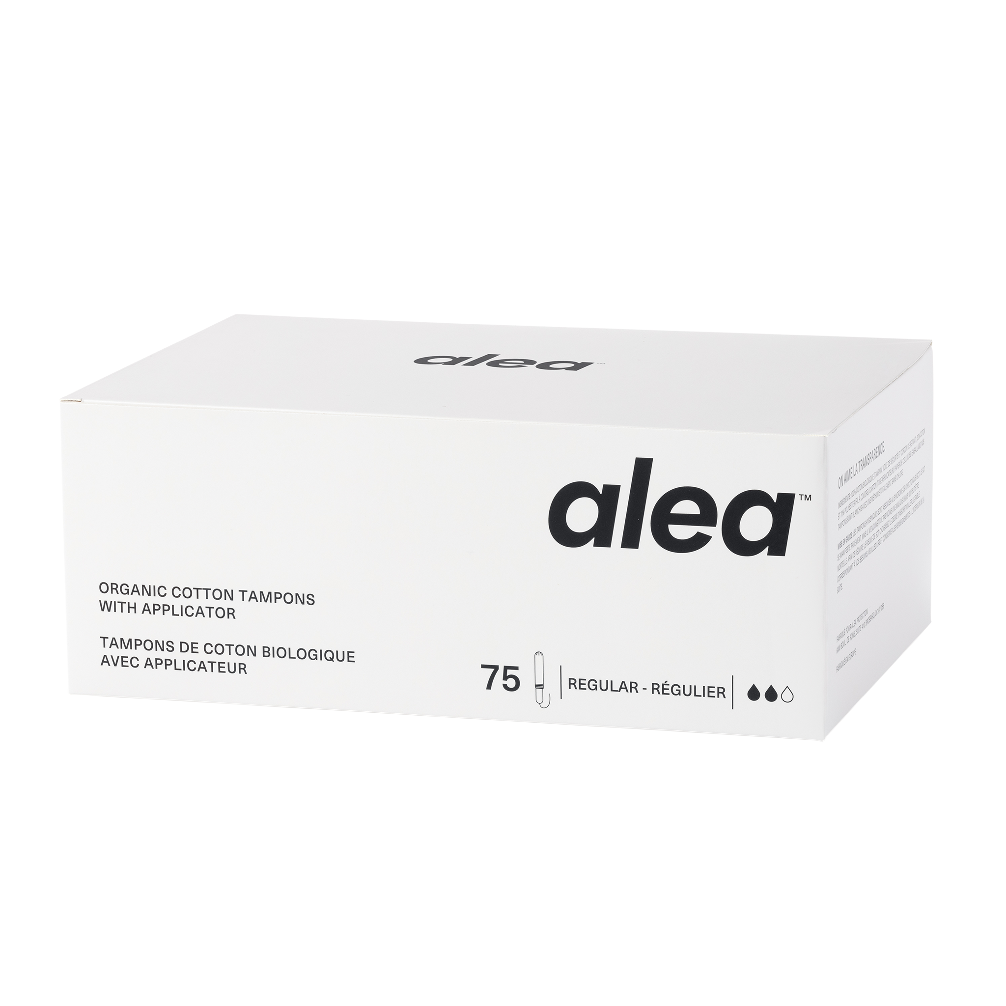 Alea Organic Cotton Tampons with Cardboard Applicator - Regular